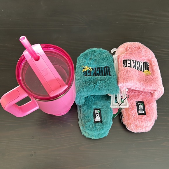 Wicked x Stanley Glinda 40 oz plus target exclusive slippers! Perfect gift NWT - Picture 4 of 8